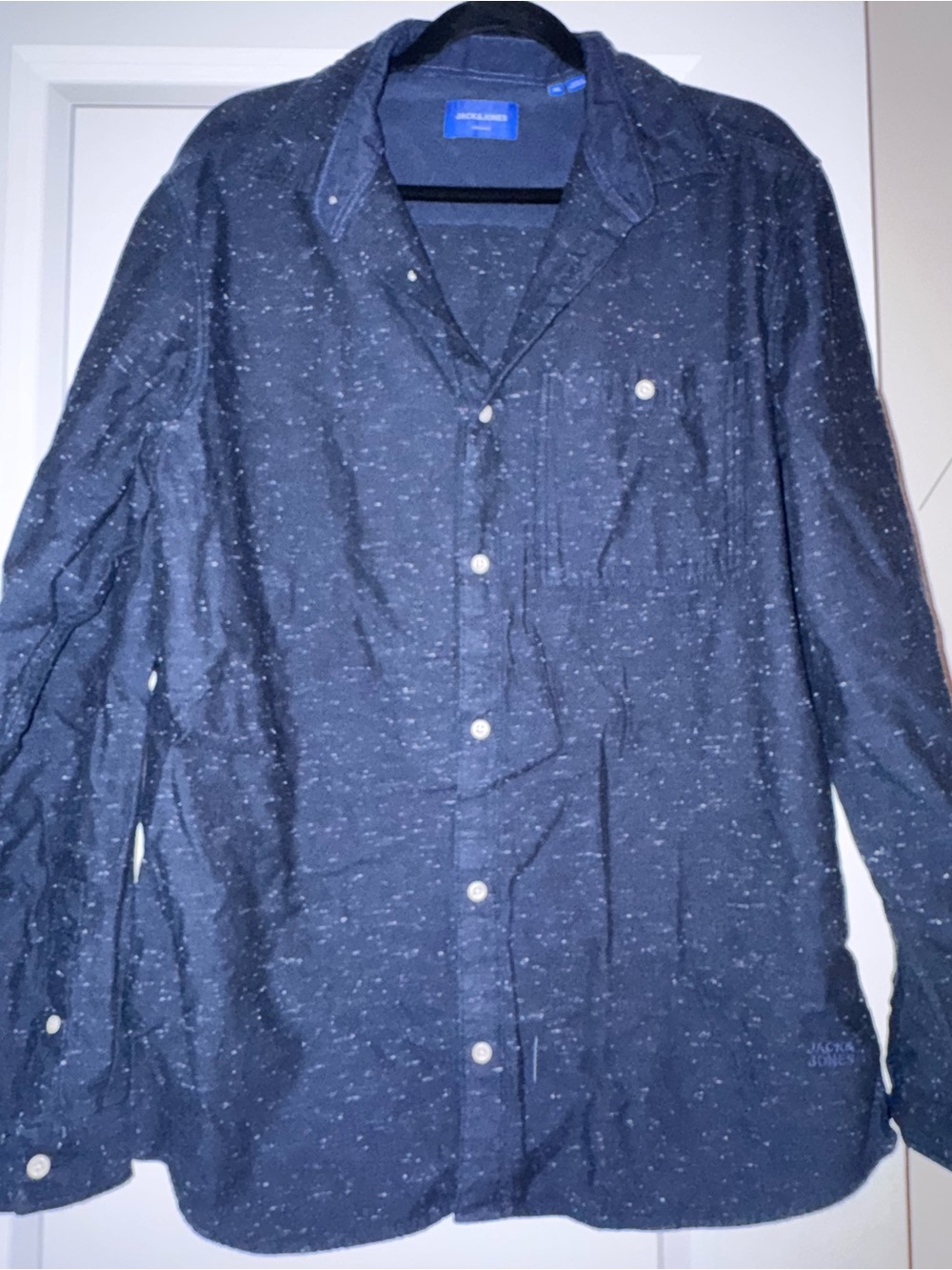 Jack & Jones Dark Navy Button-Up Shirt with Blue Label